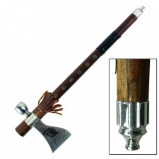 The Cherokee American Fighter Chief  Indian Battle Warrior Traditional Native American Ceremonial Spiritual Balance Peace & War Tomahawk Hatchet Axe Functional Smoking Tobacco Pipe