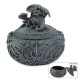 A Closed Mouth Fire Breathing Blowing Celtic Roman Dragon Trinket Jewelry Box